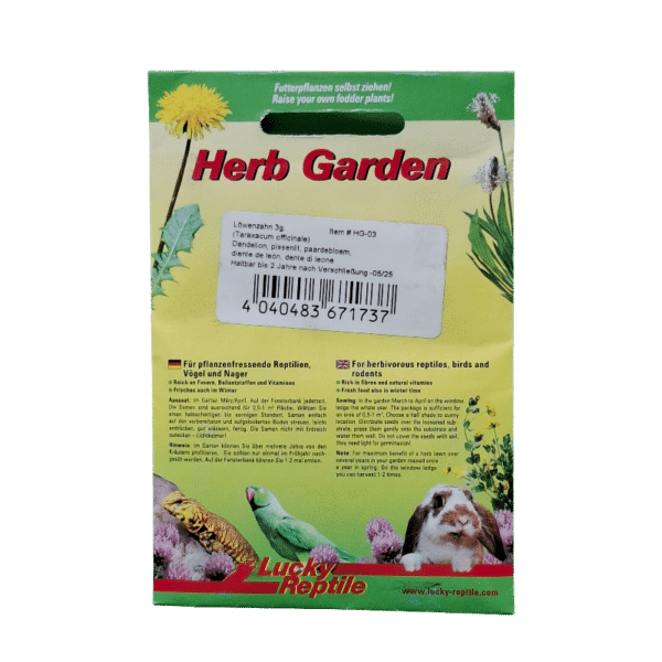 Löwenzahn Samen in gelbem Beutel